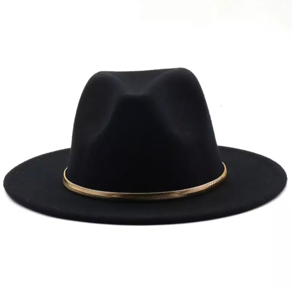 新宿 早い者勝ち！alexiastam Gold Chain Fedora Hat | polisa-click.co.il