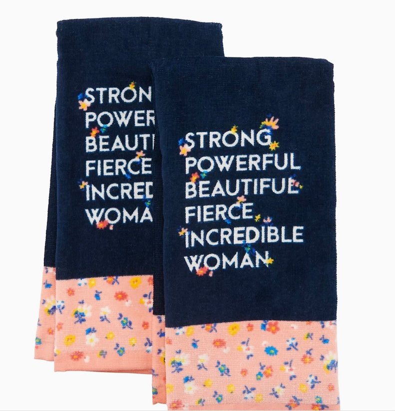 Set of 2 Incredible Women Kitchen Towels