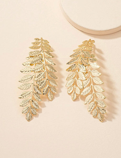 Gold Leaf Earrings