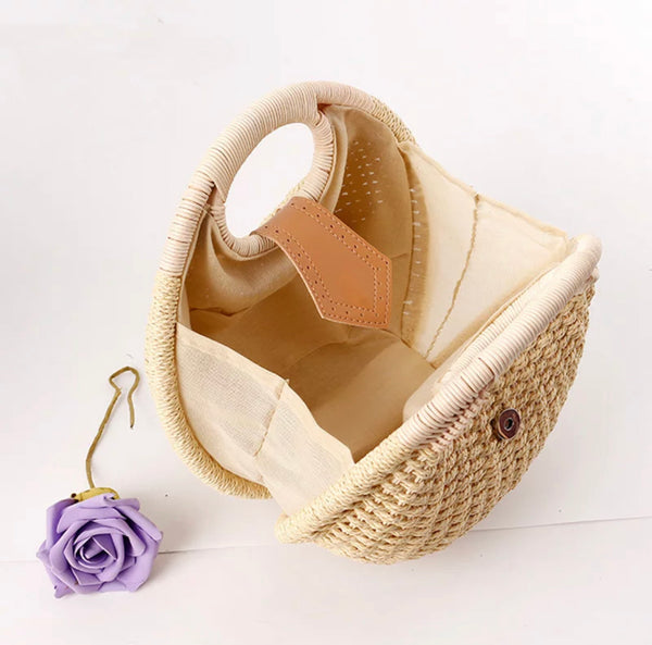 Natural Woven Straw Bag