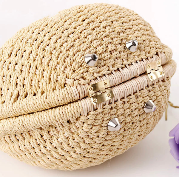 Natural Woven Straw Bag