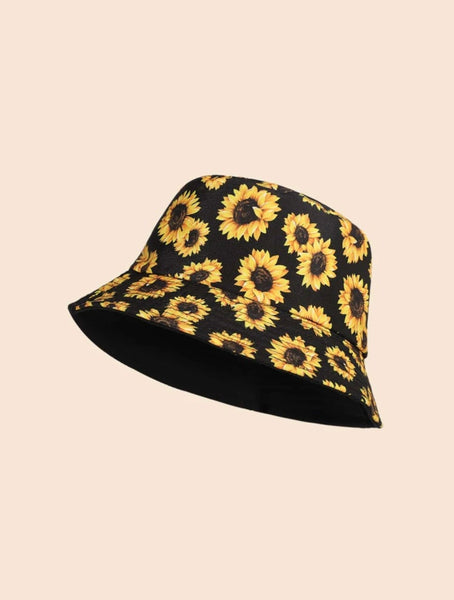 Reversible Sunflower Bucket Hat