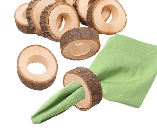 4pcs Wooden Napkin Rings