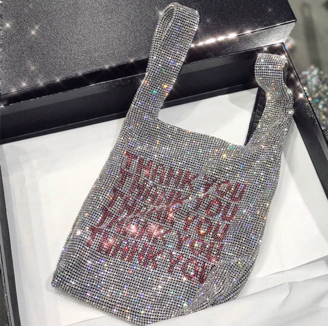 Rip me out the Rhinestone Bag