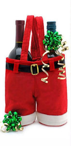 Santa Pants Bottle Holders
