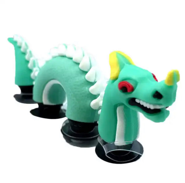 Mint Green 3pcs Dragon Shoe Charm Set