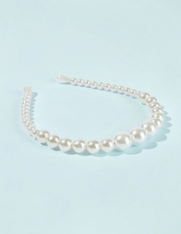 Pearl Headband with Free Pearl Earrings