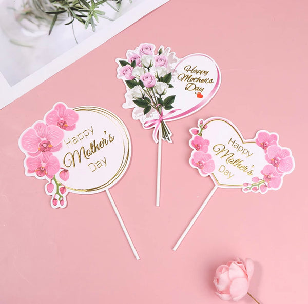 Orchid Mother’s Day Cake Picks