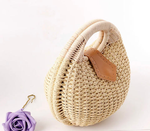 Natural Woven Straw Bag