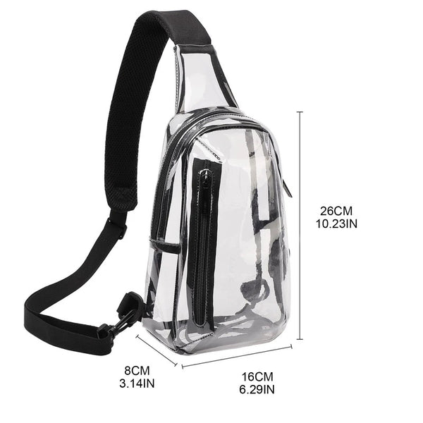 Clear Stadium Crossbody w/USB Charging