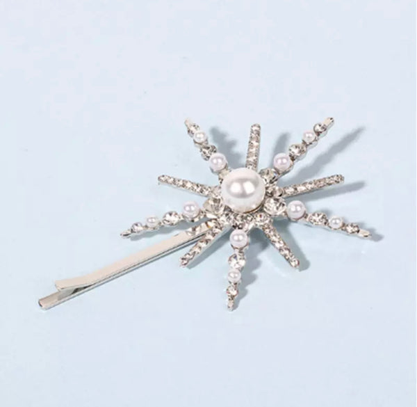 Faux Pearl & Rhinestone Bridal Hair Pin