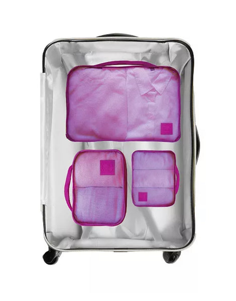 4pcs Cube Organizer Set w/ Luggage Tag