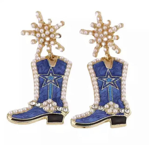 How ‘bout them Rhinestone Earrings (Blue)?!