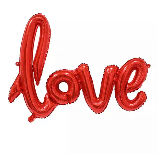 LOVE Mylar Balloon (Multiple Colors)