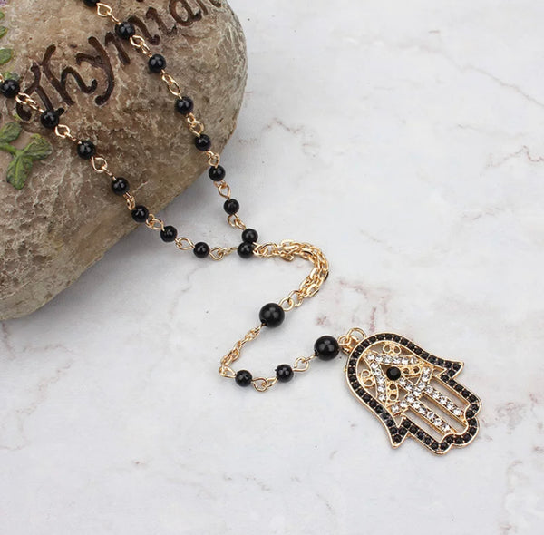 Hamsa hand necklace