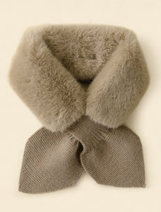 Light Brown Faux Furry Scarf