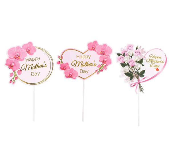 Orchid Mother’s Day Cake Picks