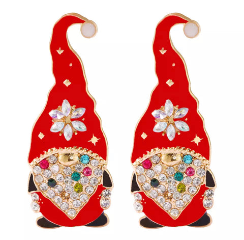 Oh Gnome You Didnt Rhinestone Earrings