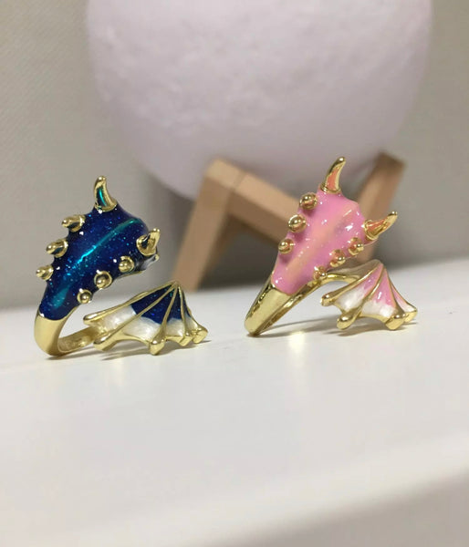 Pink Dragon Size Adjustable Ring