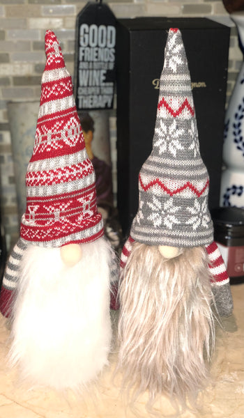 2pcs Red & Gray Gnome Bottle Cover SET