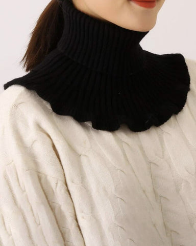 Black Turtleneck Scarf