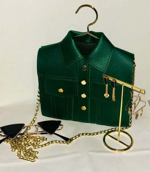 Jacket & Gold Hanger Bag