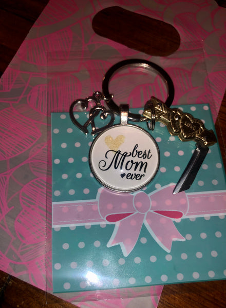 Best Mom Keychain & Bonus Mini Knife