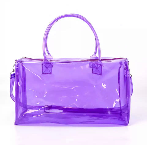 Purple Translucent Overnight Bag
