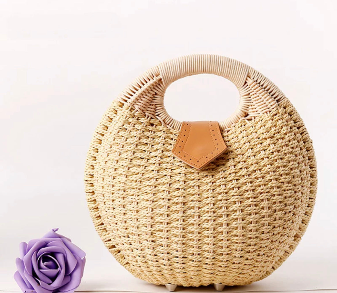 Natural Woven Straw Bag