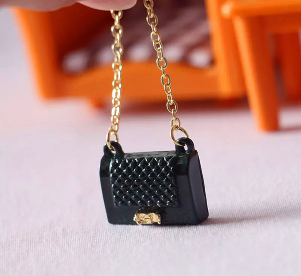 Mini Black Purse w/chain (ADD ON ITEM ONLY)