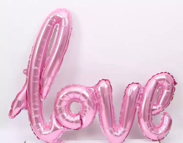 LOVE Mylar Balloon (Multiple Colors)