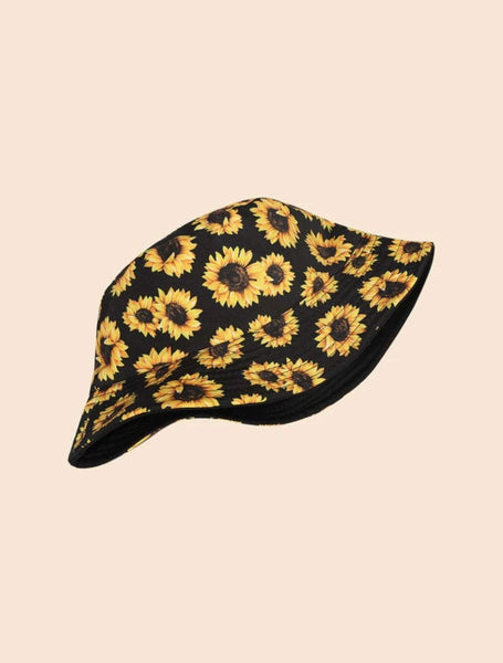 Reversible Sunflower Bucket Hat